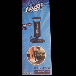 H2OGO Air Hand Pump 12" Large Air Chamber FOR Rapid Inflation-3 Adapters0